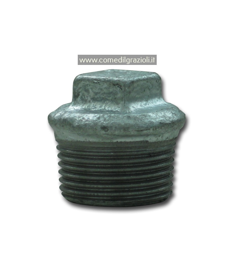 Tappo Maschio Zincato 21/2" - Per Tubazioni E Applicazioni Idrauliche - Foto 5
