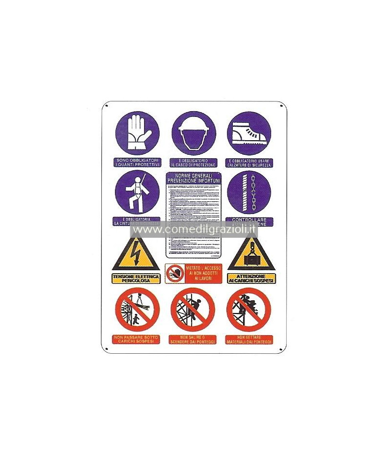 CARTELLO PER CANTIERE EDILE...