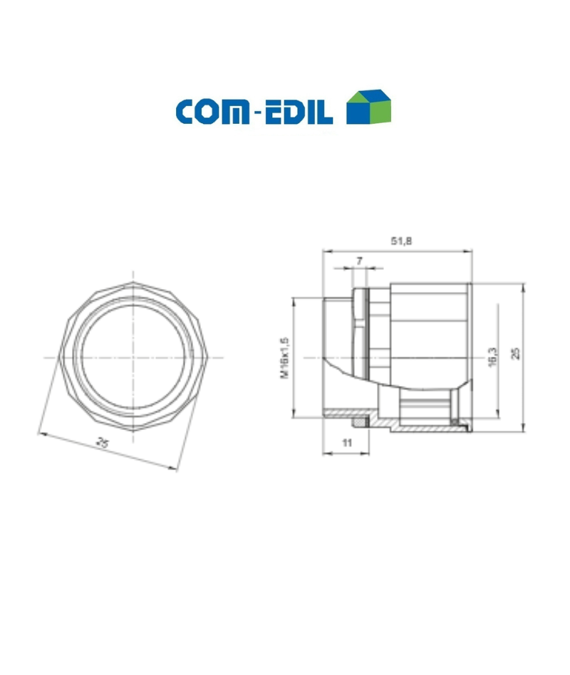 RACCORDO d.16 mm PER TUBO...