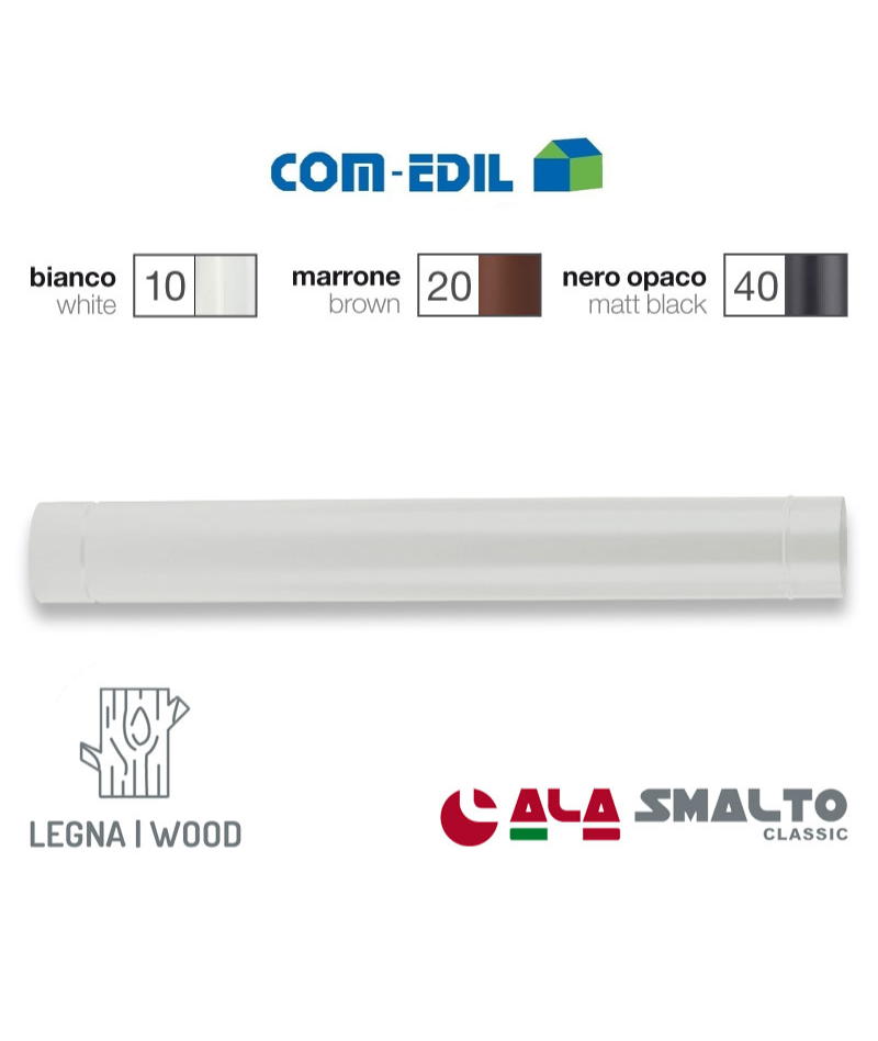 TUBO SMALTATO BIANCO 13X100...