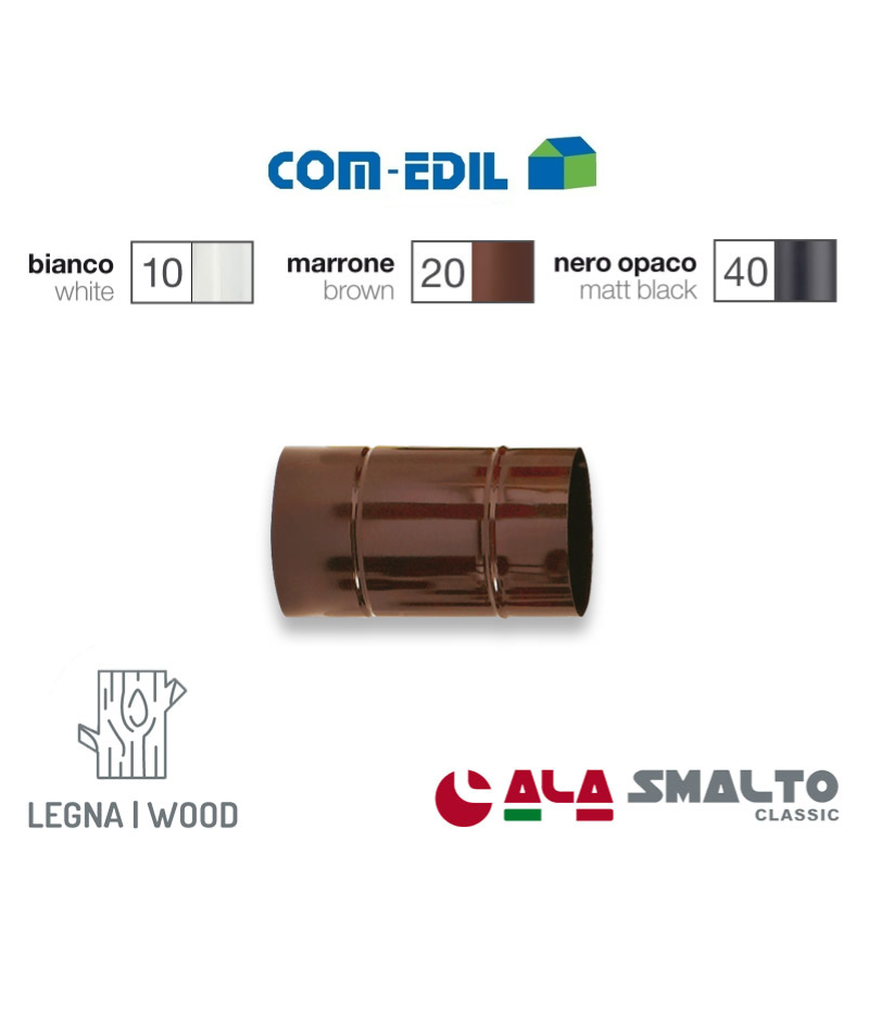 TUBO SMALTATO MARRONE...