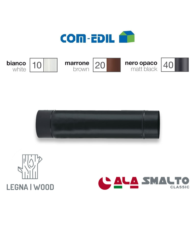 TUBO SMALTATO NERO OPACO...