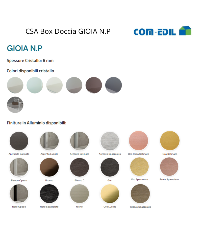 CSA BOX DOCCIA ALLUMINIO...