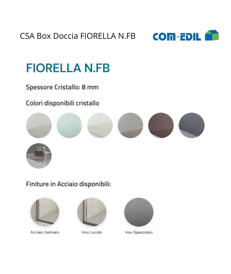 CSA BOX DOCCIA ACCIAIO...