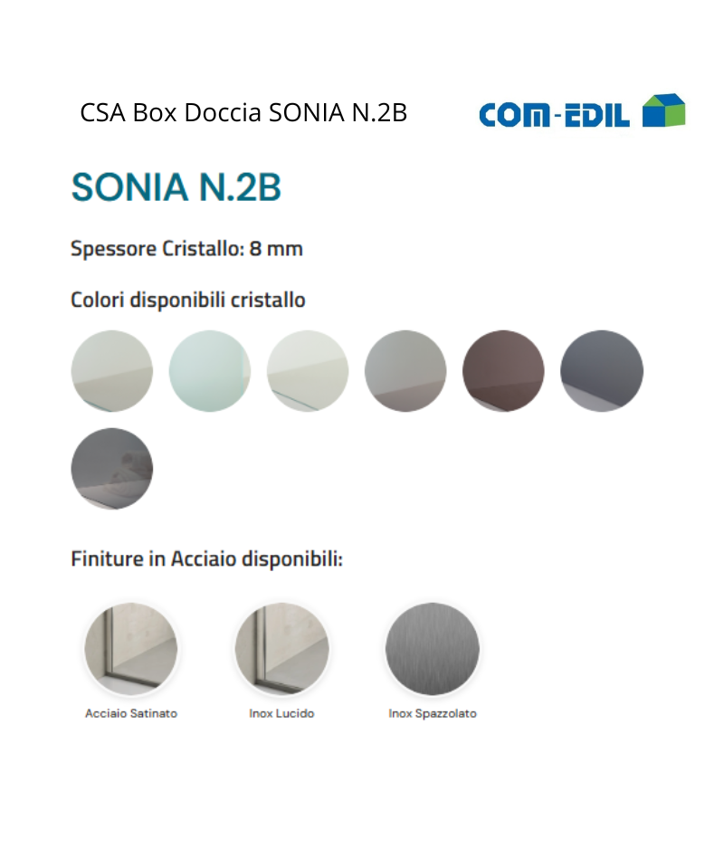 CSA BOX DOCCIA ACCIAIO...