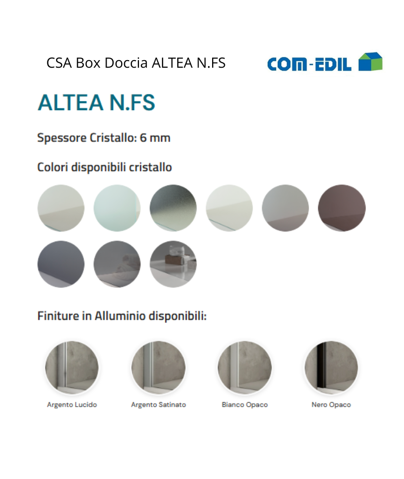 CSA BOX DOCCIA ACCIAIO...