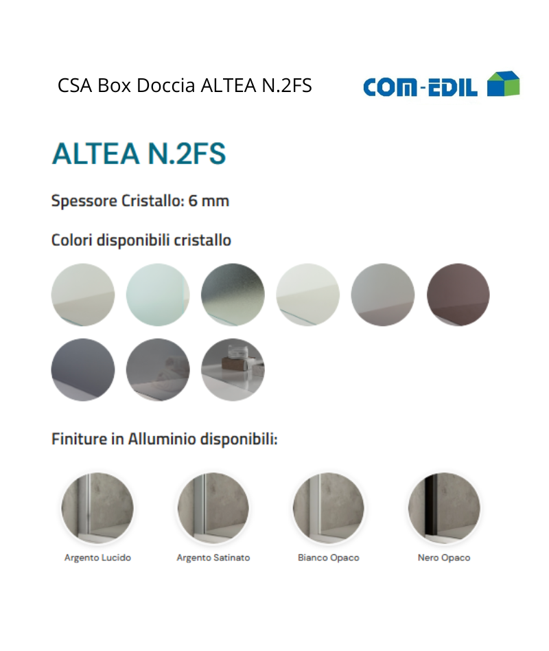 CSA BOX DOCCIA ACCIAIO...