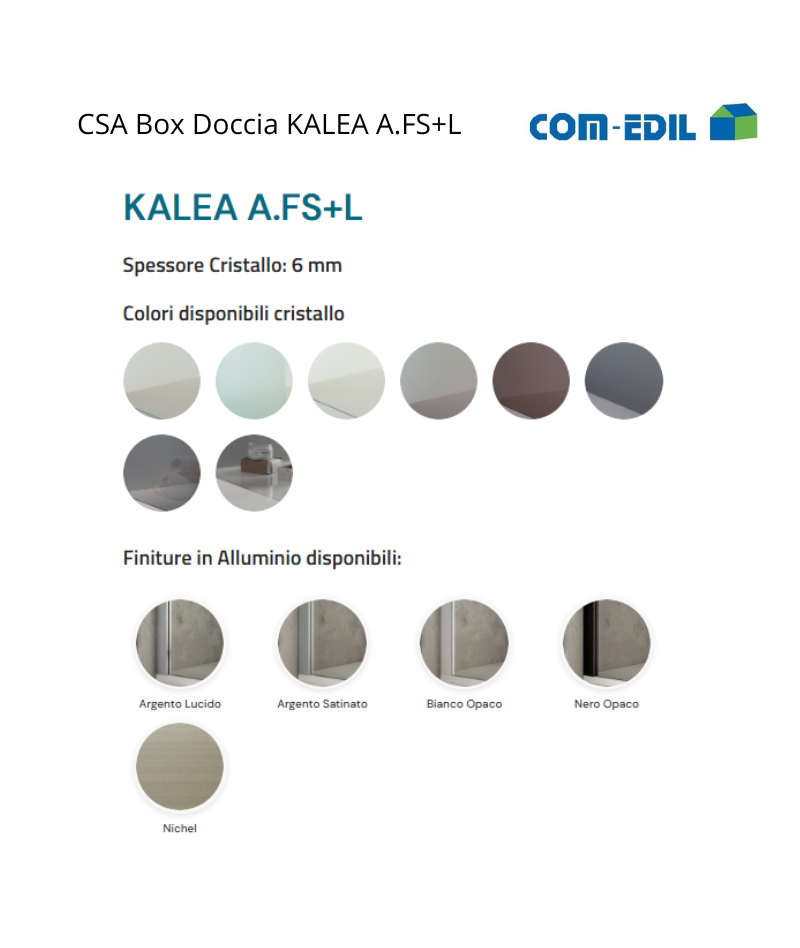 CSA BOX DOCCIA ACCIAIO...