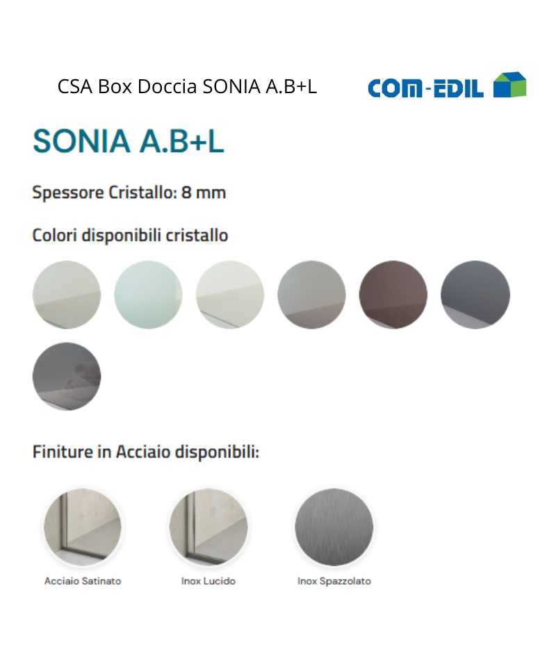 CSA BOX DOCCIA ACCIAIO...