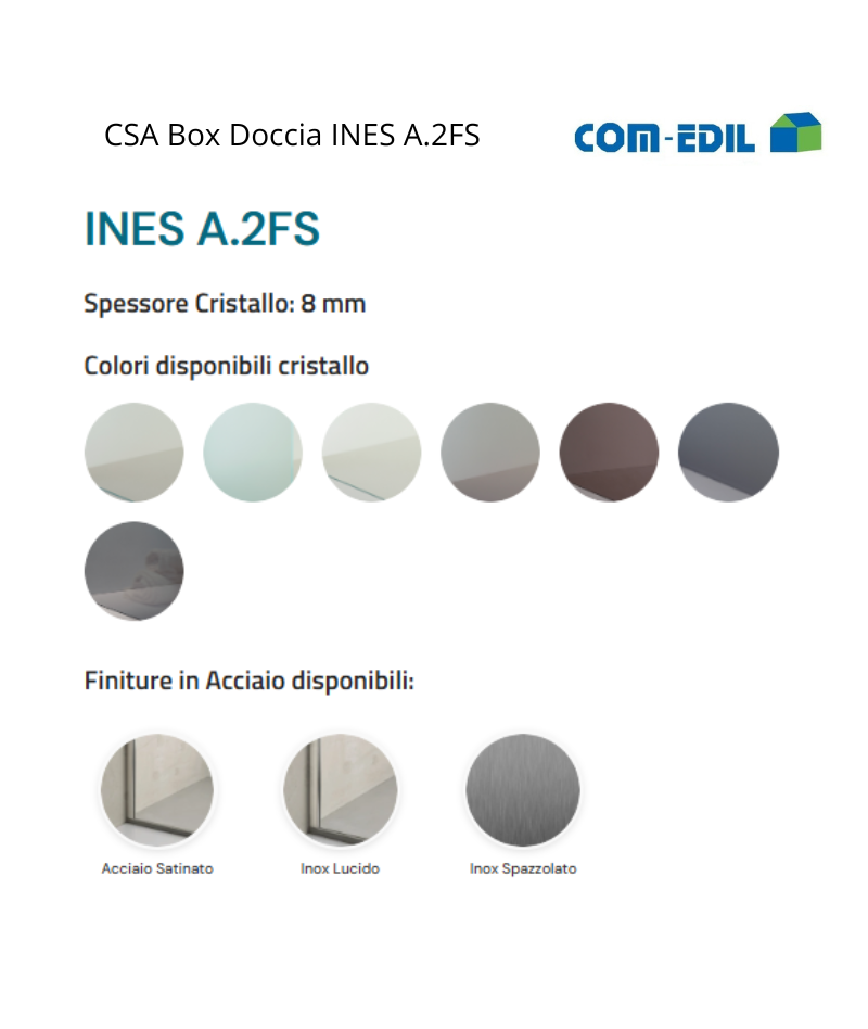 CSA BOX DOCCIA ACCIAIO INES...