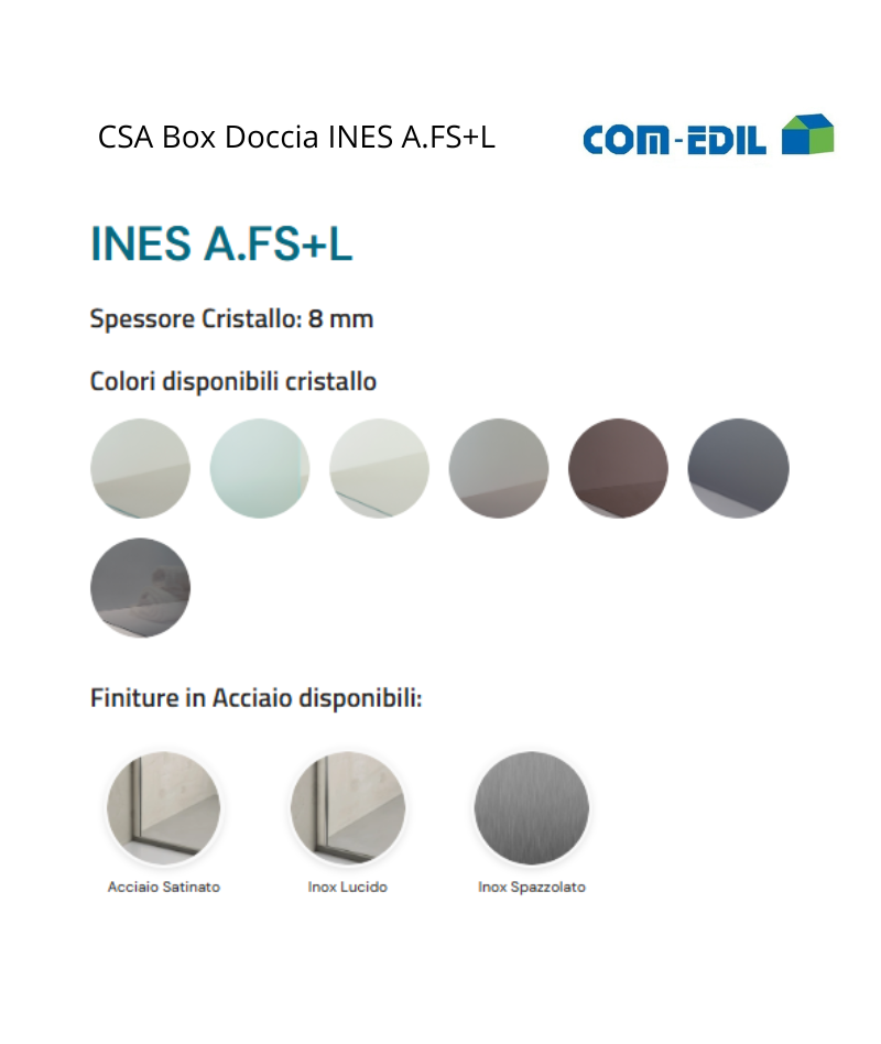 CSA BOX DOCCIA ACCIAIO INES...