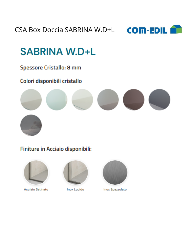 CSA BOX DOCCIA ACCIAIO...