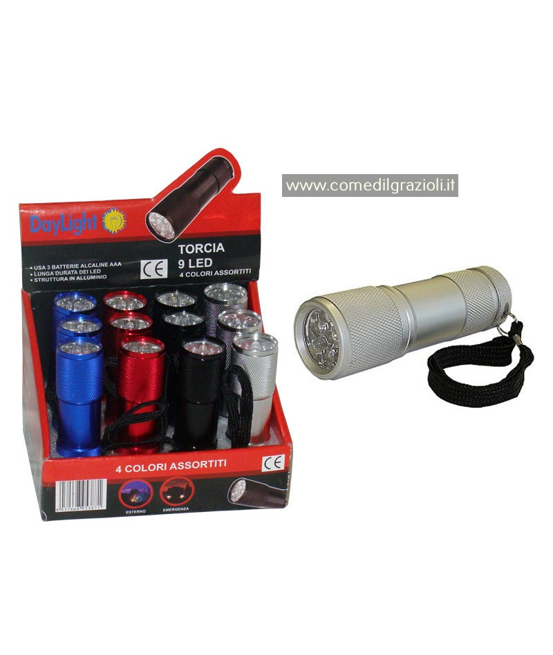 TORCIA GOMMA DAYLIGHT 9LED...