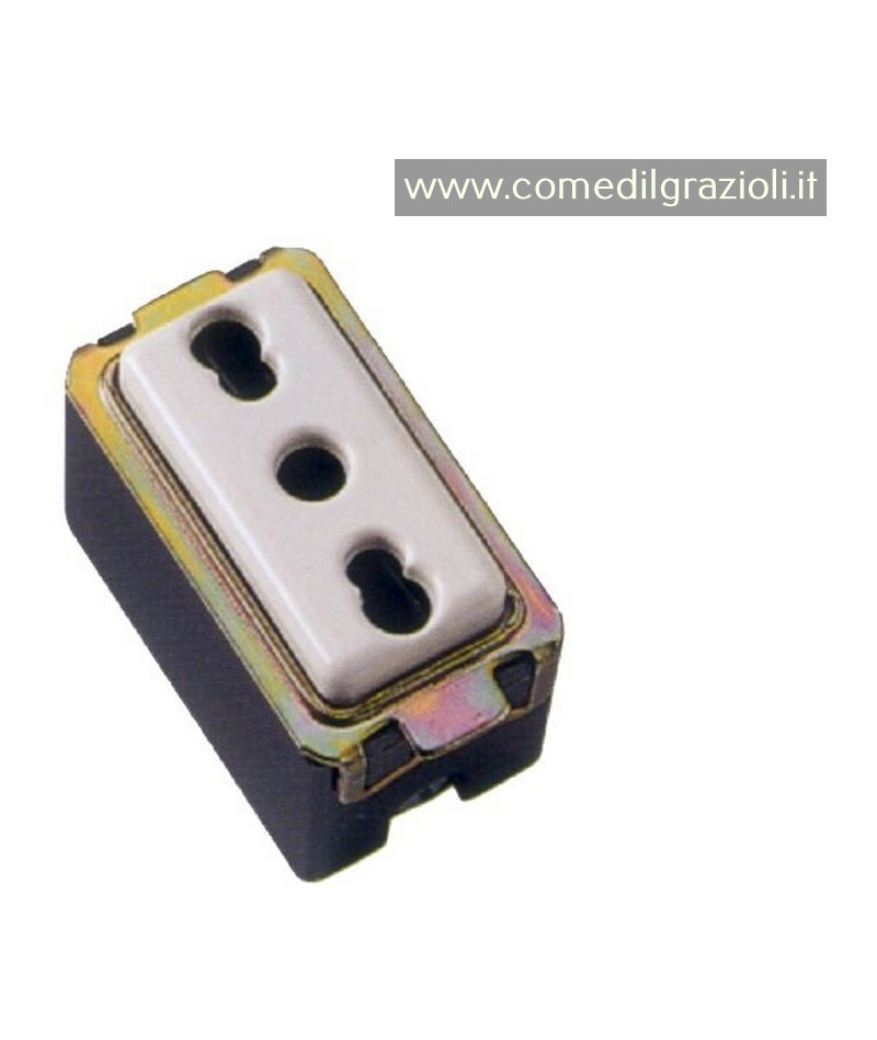 TICINO PRESA BIVALENTE 2P+T...