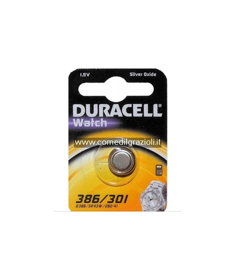 PILE DURACELL SPECIAL 386/301