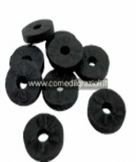 10 Guarnizioni In Gomma Foro 1/2 Per Rubinetto - Ricambio Vitone