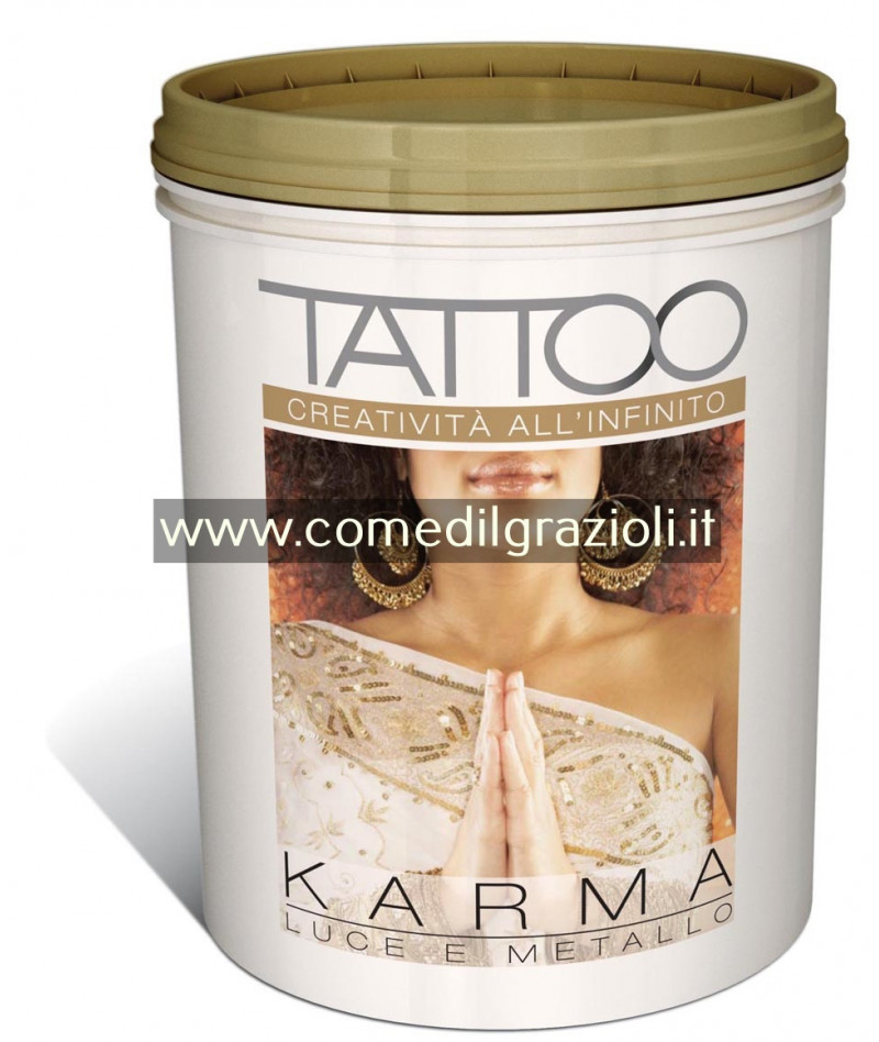 TATTOO KARMA BIANCO-ARGENTO...